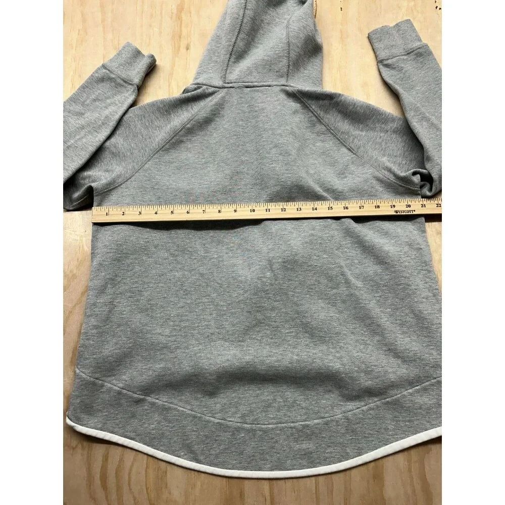 Nike Sportswear Tech Fleece Full-Zip Cape Grey/White Women's Hoodie M - Picture 7 of 7